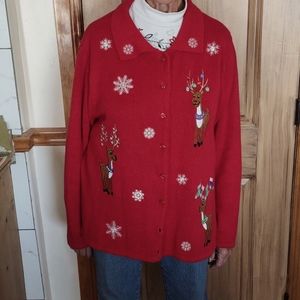 Sweater Jacket, Classic Elements, size 20 to 22 W; exclusive of decoration.